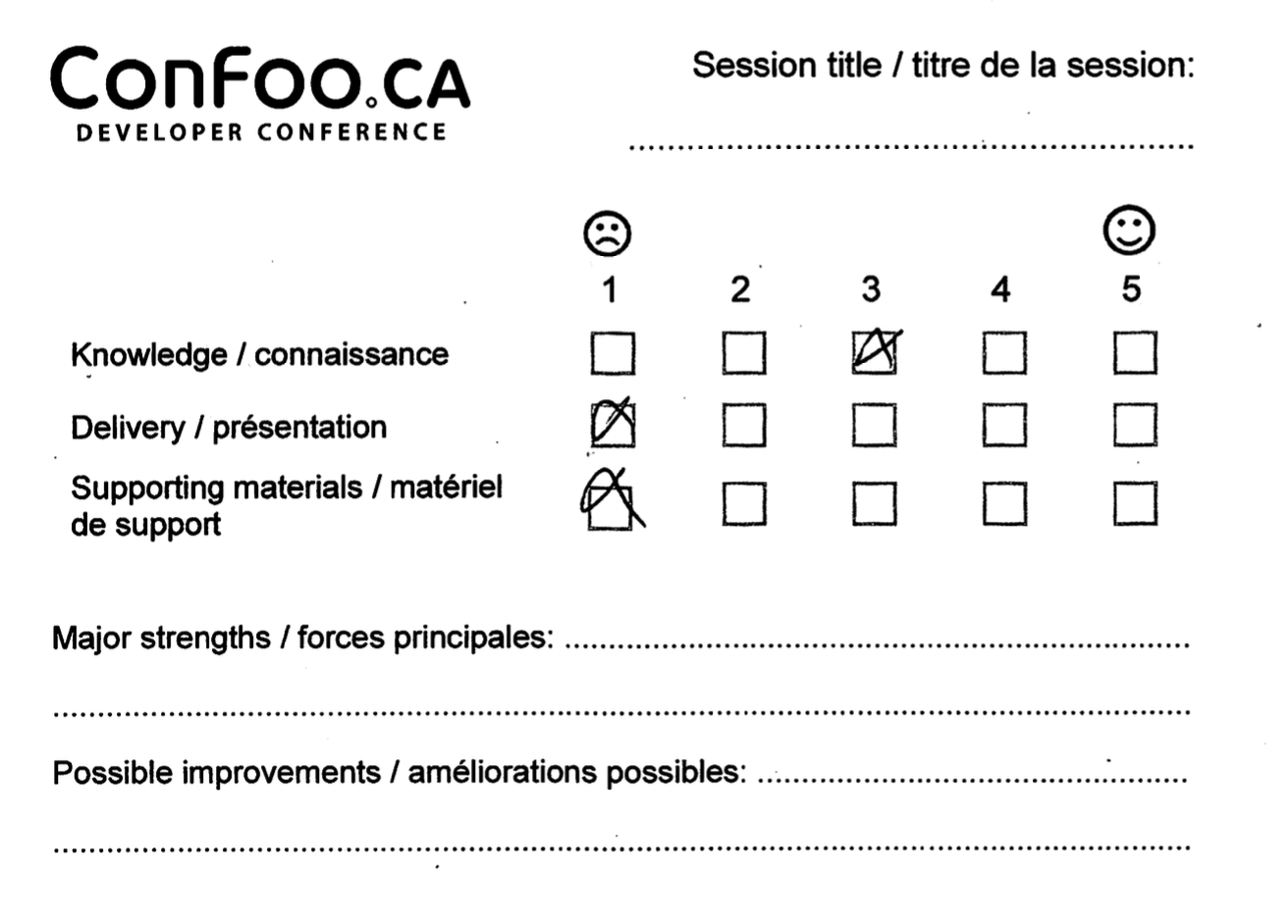 Mauvais Feedback 2023-02-23